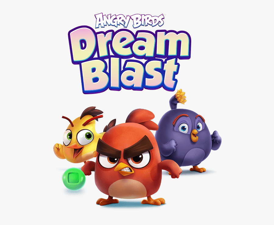Angry Birds Dream Blast Logo, Transparent Clipart