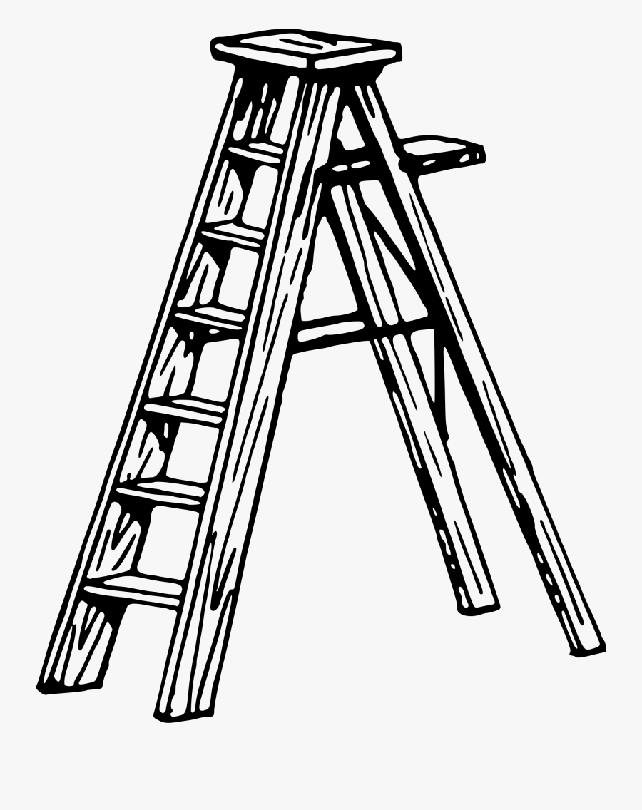 Collection Of Free Ladder Drawing Animation Download - Ladder Black And White Clipart, Transparent Clipart