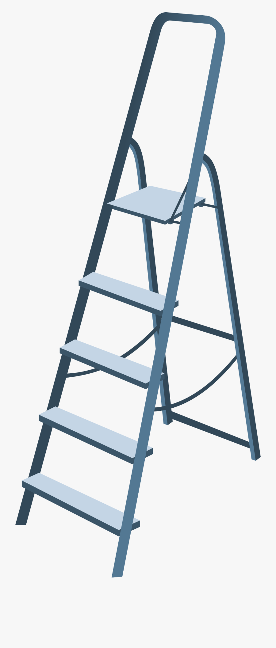 Step Ladder Clip Art Www - Clip Art Step Stool, Transparent Clipart