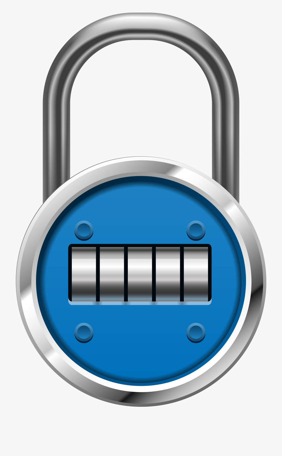Blue Padlock Png Clip Art - Padlock Png, Transparent Clipart