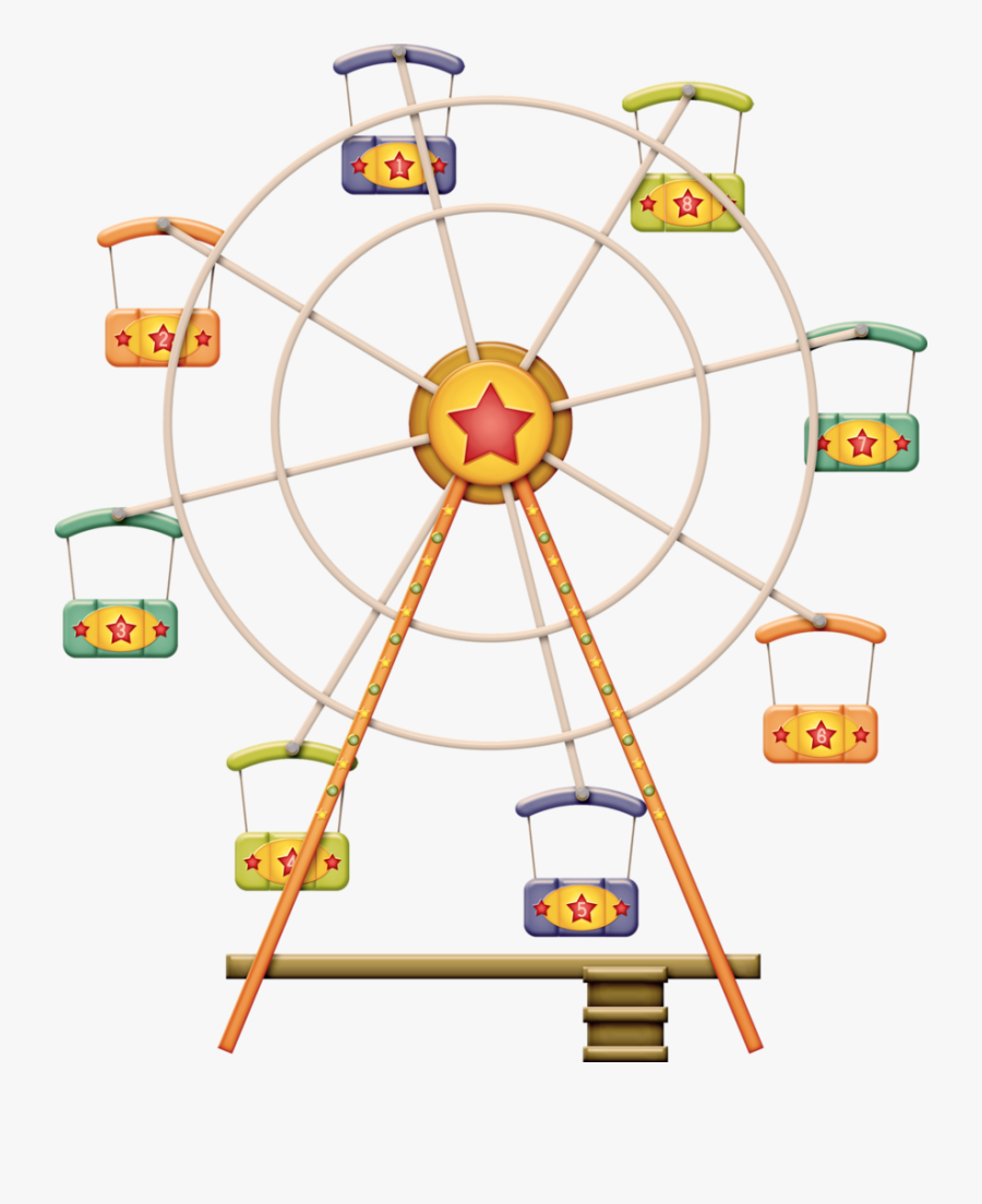 Transparent Bait Clipart - Circus Ferris Wheel Clipart, Transparent Clipart