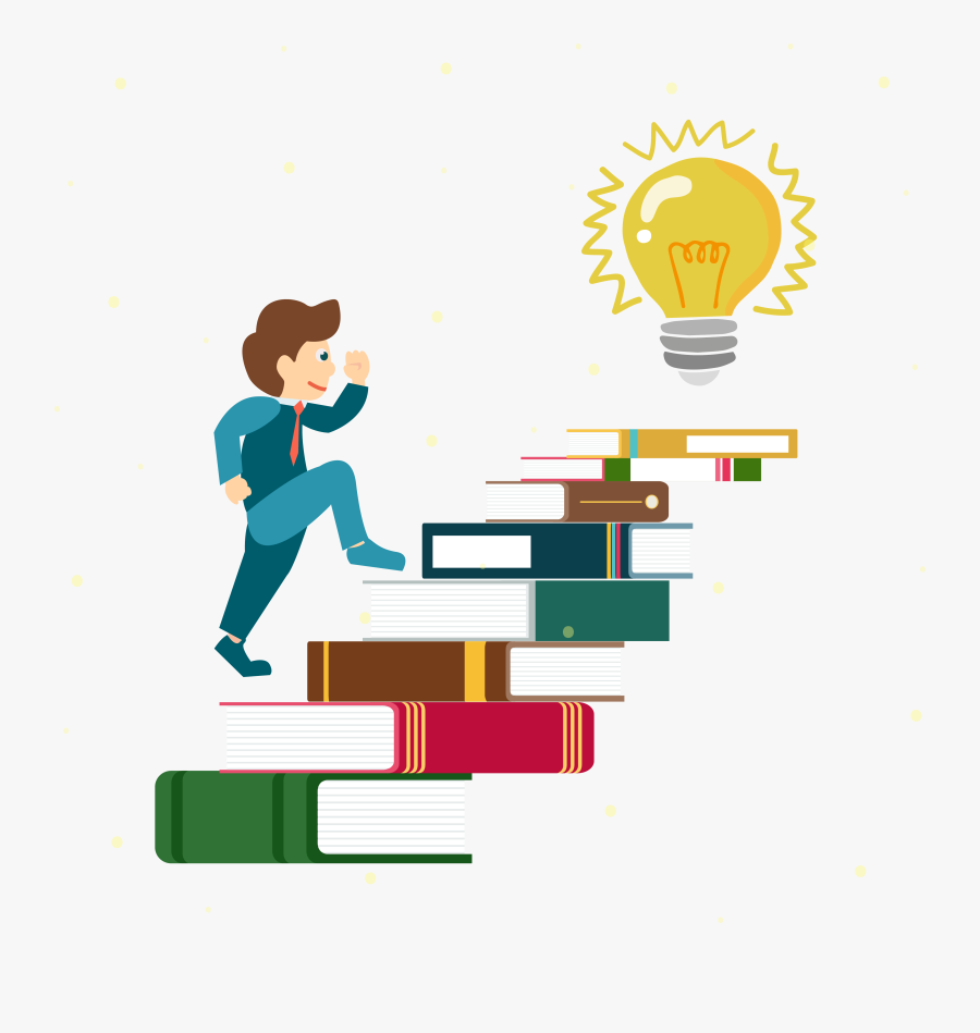 On People Of Ladder Books Are The Clipart - International Literacy Day 2019, Transparent Clipart