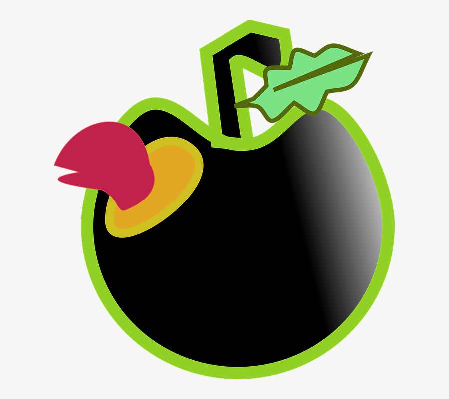 Worm And Black Apple Svg Clip Arts - Premiere Pro Logo Round, Transparent Clipart