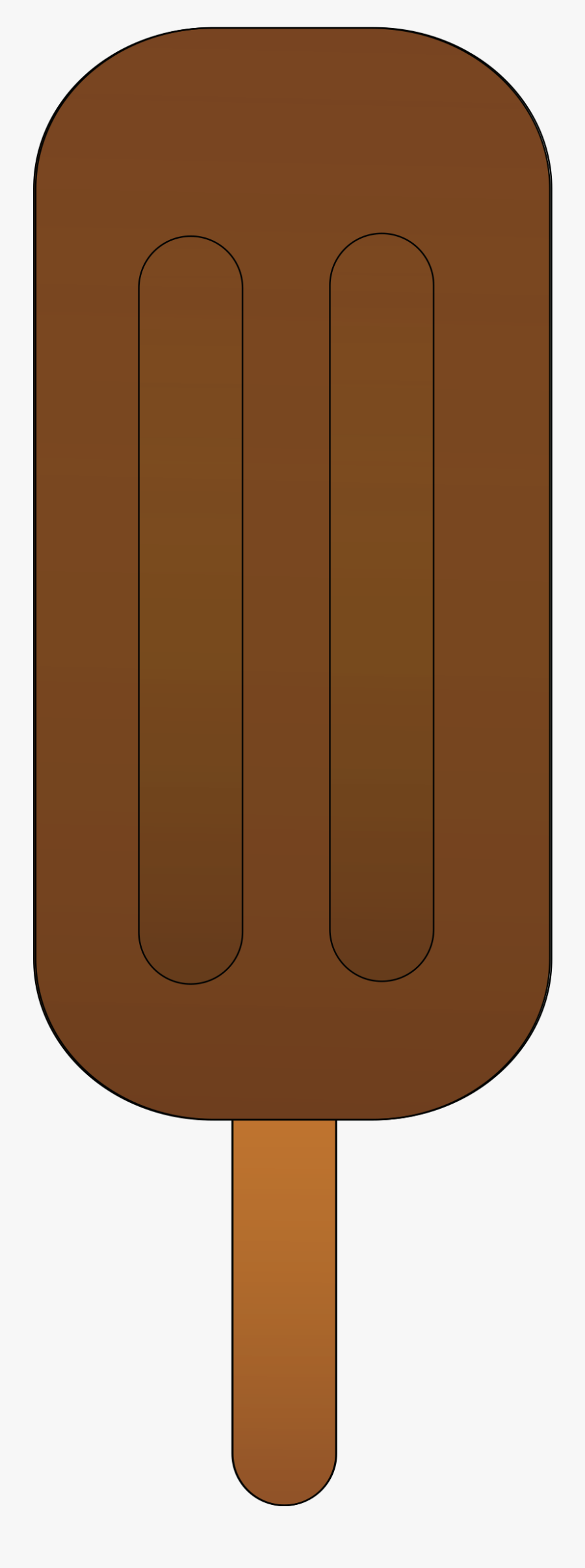 Chocolate Popsicle - Chocolate Popsicle Vector Png, Transparent Clipart