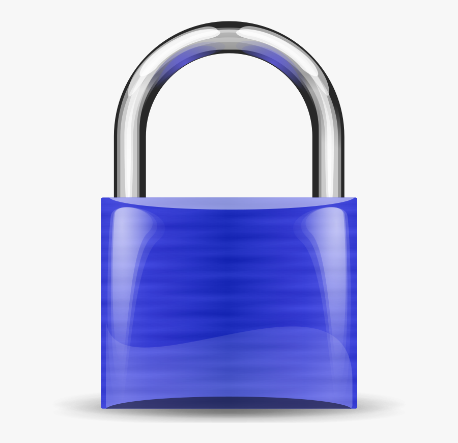 Padlock Cliparts - Blue Padlock Clipart, Transparent Clipart