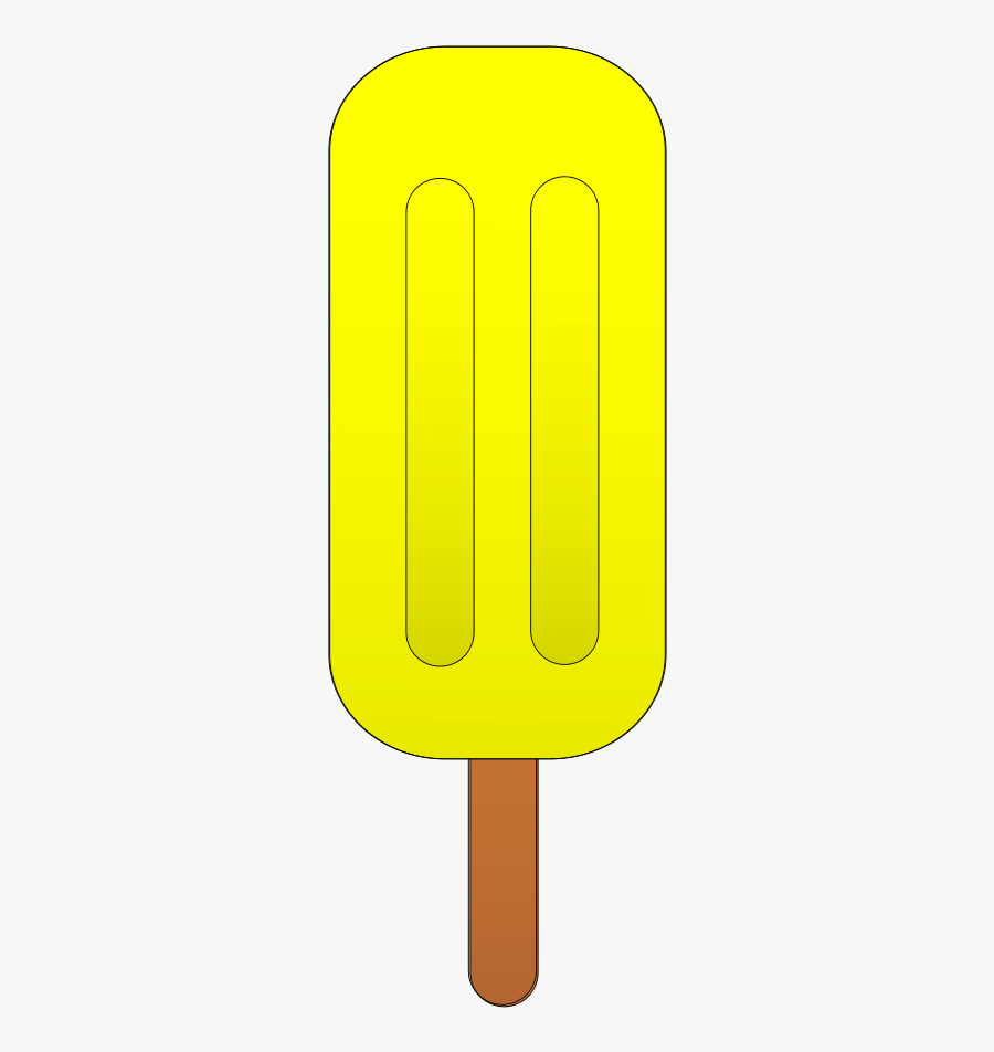 Lemon Popsicle Clipart, Vector Clip Art Online, Royalty - Sign, Transparent Clipart