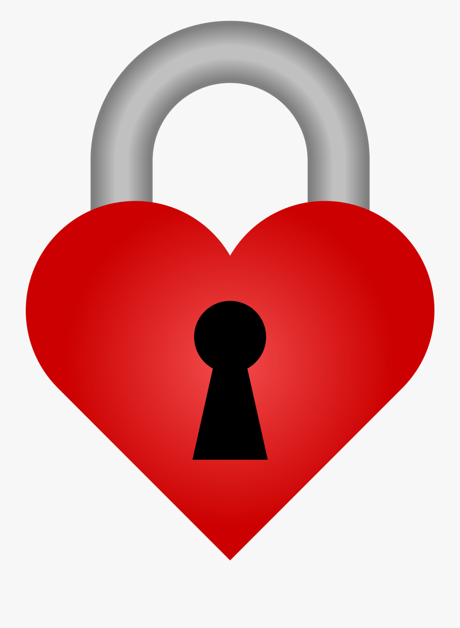 Heart Lock Clipart - Heart With A Lock, Transparent Clipart