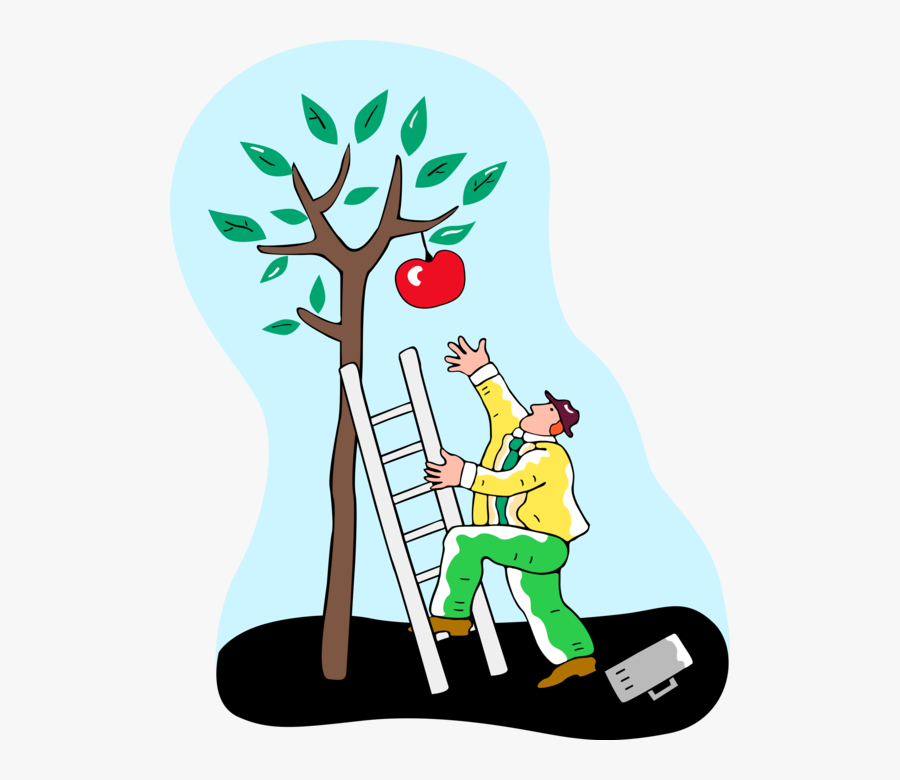 Banner Royalty Free Entrepreneur Climbs To Reach - Reach Clipart, Transparent Clipart