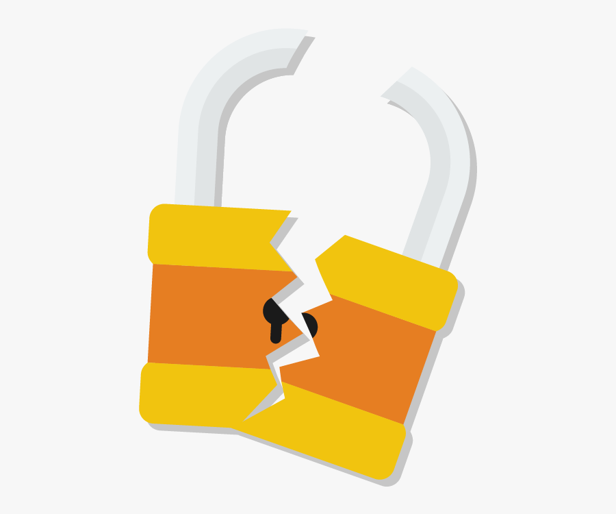 Lock Clipart Insecurity - Illustration, Transparent Clipart