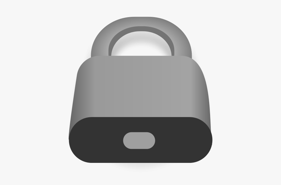 Free Simple Padlock Clip Art - Security, Transparent Clipart