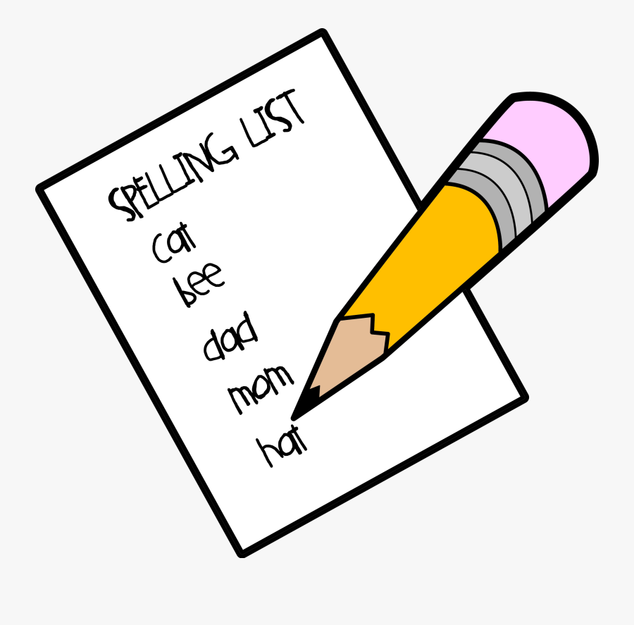 Transparent Checklist Clipart - Writing, Transparent Clipart