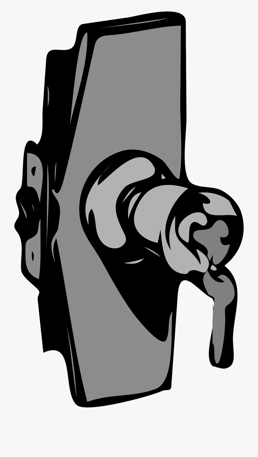 Architetto Serratura 01 Clip Art - Door Lock Clip Art, Transparent Clipart