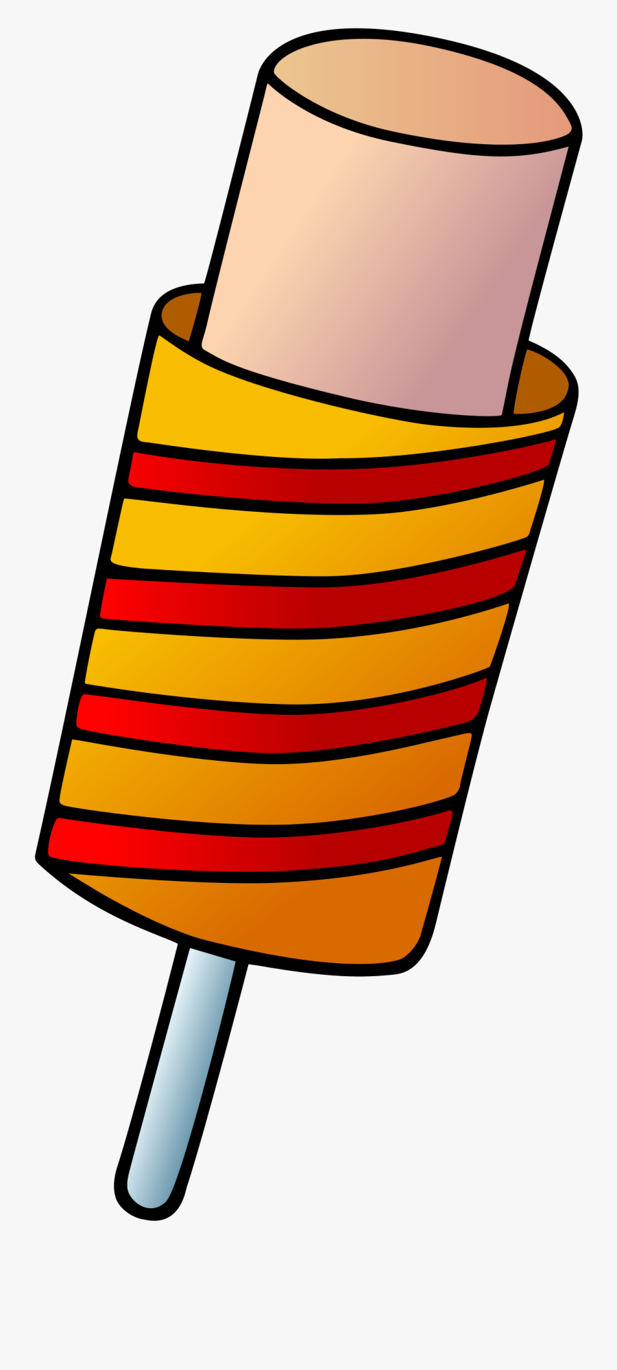 Stripped Ice Cream - รูป ระบายสี ไอ ติ ม, Transparent Clipart