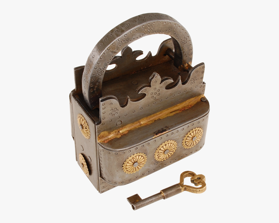 Clip Art Crown Lock - Antique, Transparent Clipart