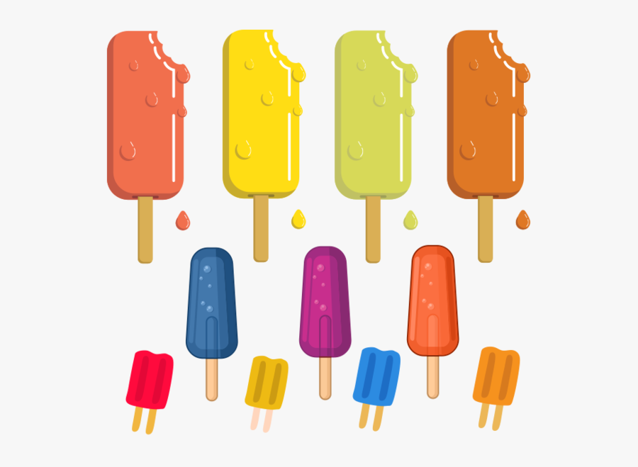 Ice Clipart Red White Blue Popsicle, Transparent Clipart