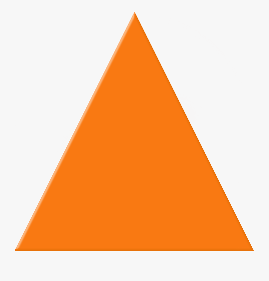 Orange Triangle Clipart - Orange Triangle, Transparent Clipart