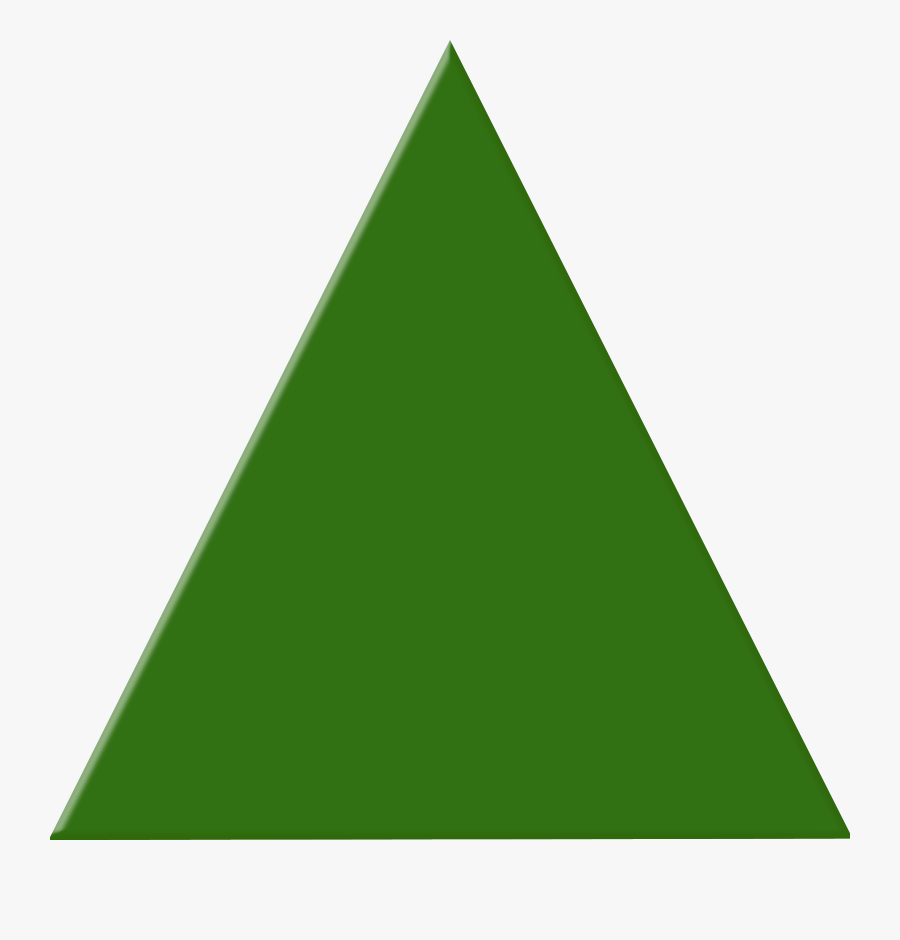 Green Triangle Clipart, Transparent Clipart