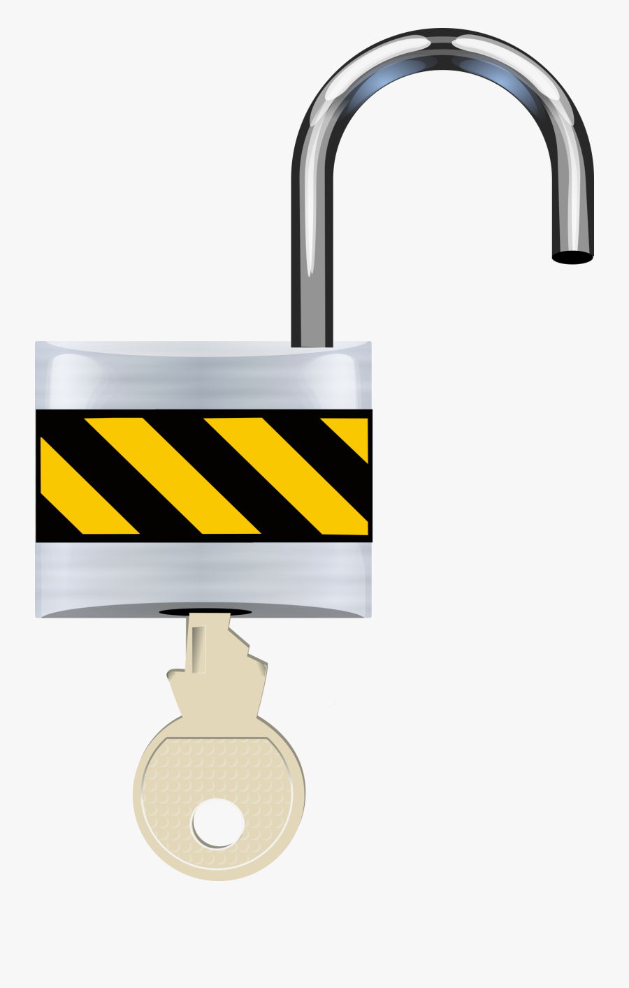 Padlock Open Clip Art - Open Lock Transparent Background, Transparent Clipart