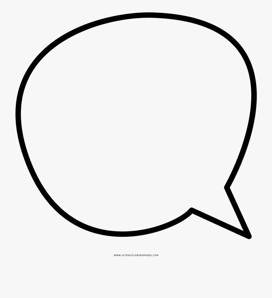 Speech Bubble Coloring Page Clipart , Png Download - Burbuja Diálogo Png, Transparent Clipart