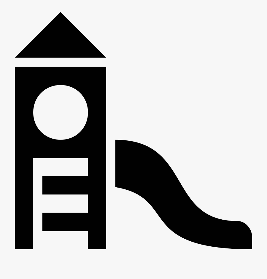 The Generic Playground Setup, An Angled Ladder Leading - Playground Icon Png, Transparent Clipart