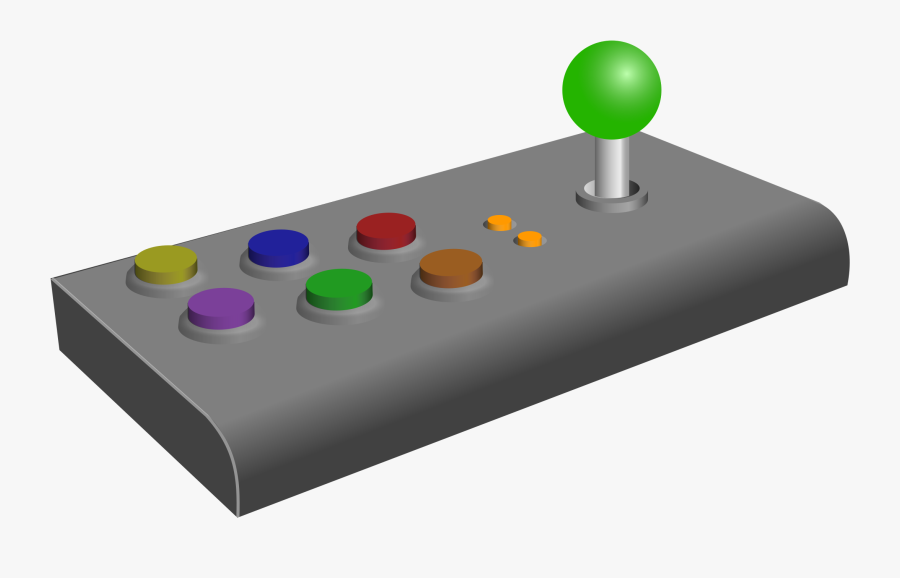 Gaming Clipart Arcade Stick - Line Art Joystick Arcade, Transparent Clipart