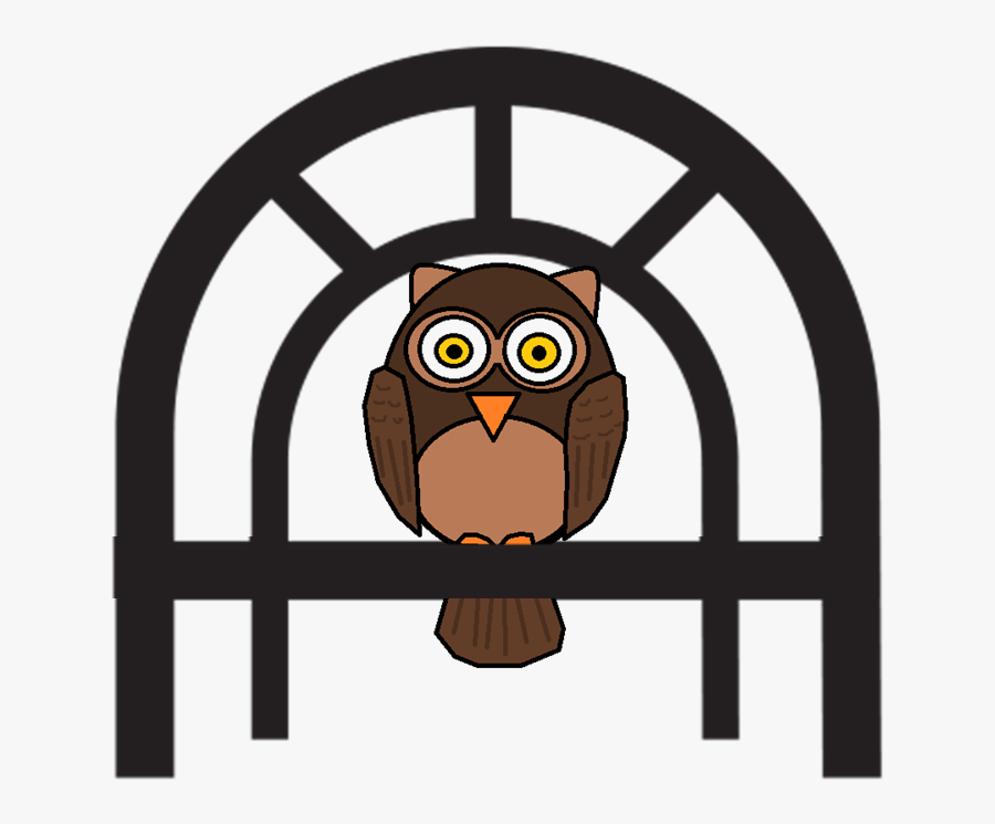 Owl Clipart Sitting On Library Logo - Aitaelementti Musta, Transparent Clipart