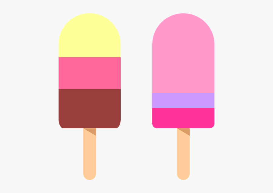 Popsicle, Icecream, Ice, Summer, Cream, Dessert, Food - Que Kem Hoạt Hình, Transparent Clipart