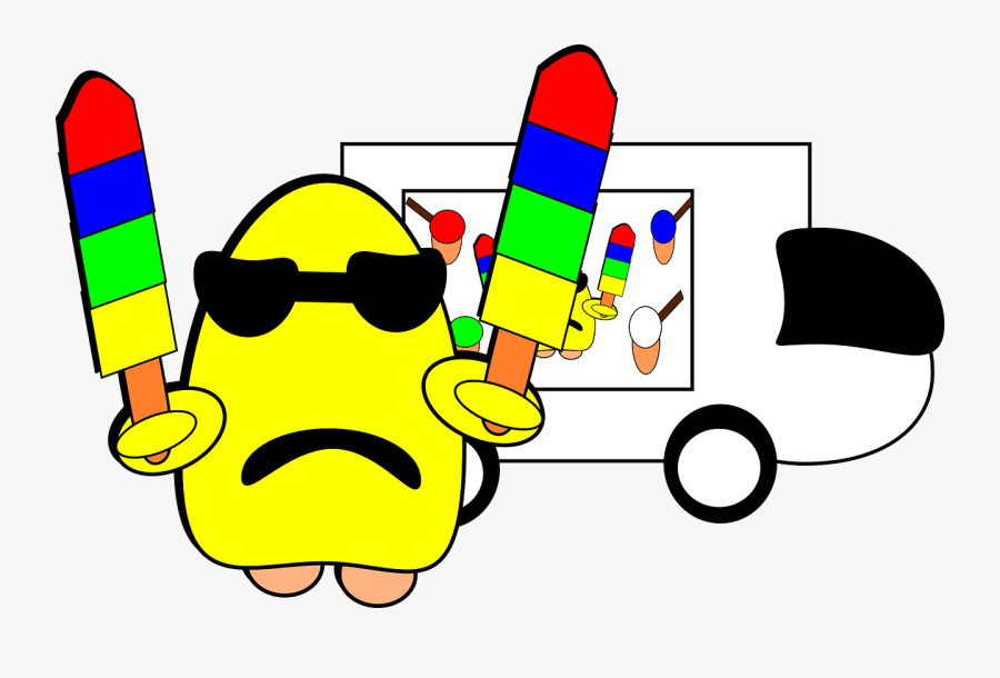Moving Ice Cream Animation, Transparent Clipart