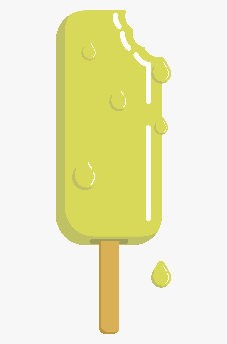 Popsicle Melting Ice Cream Png Image - Popsicle Melting Transparent Background, Transparent Clipart