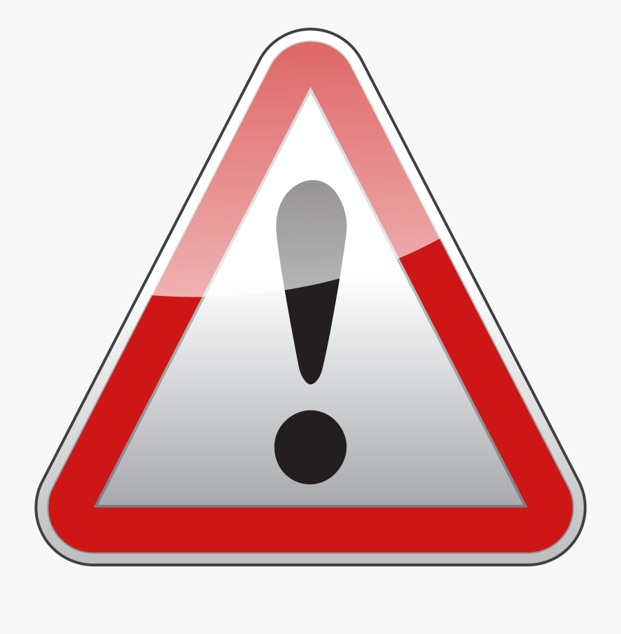 Triangle Warning Sign Png Clipart - Warning Sign Transparent Png, Transparent Clipart