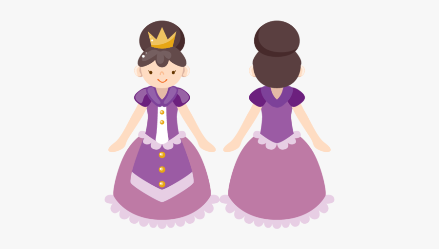 Puppet Princess Kid Activities - Girl Puppet Ice Cream Stick, Transparent Clipart