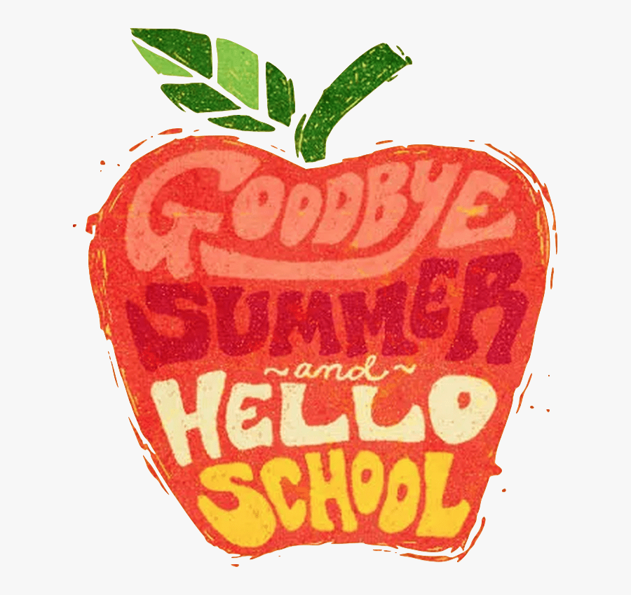 Goodbye Summer Back To School, Transparent Clipart