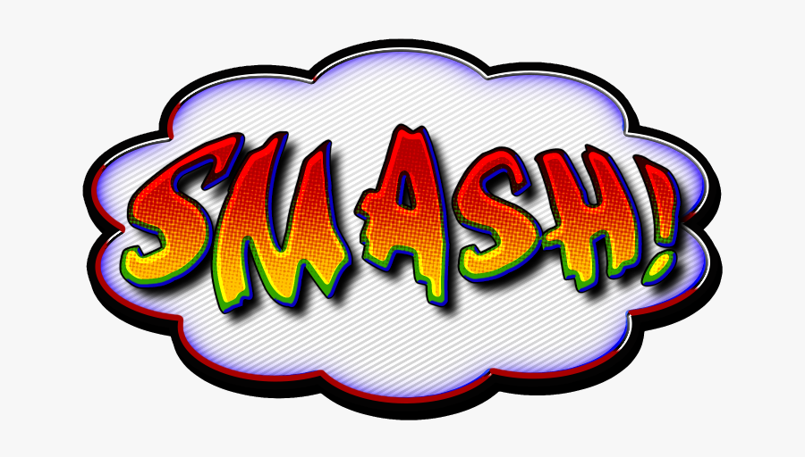 Comic Book Speech Bubble Clipart - Comic Book Smash Png, Transparent Clipart