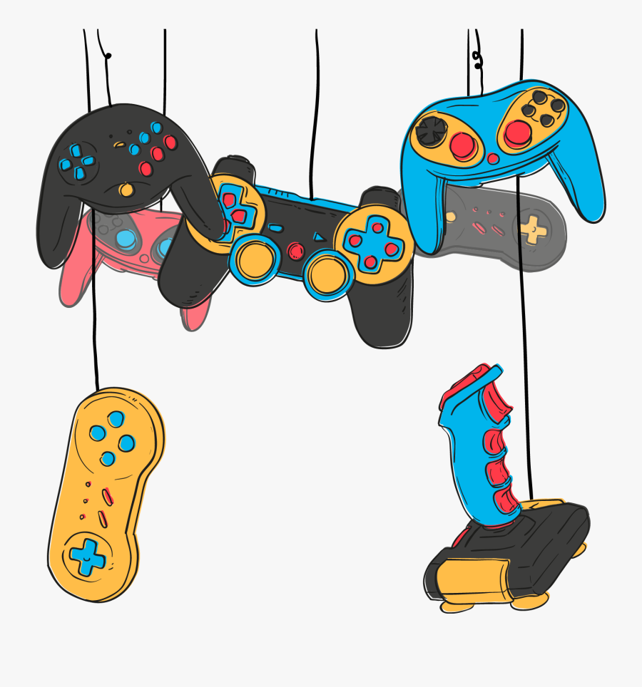 Video Game Game Controller Joystick Online Game - Video Game Controller Art Free, Transparent Clipart