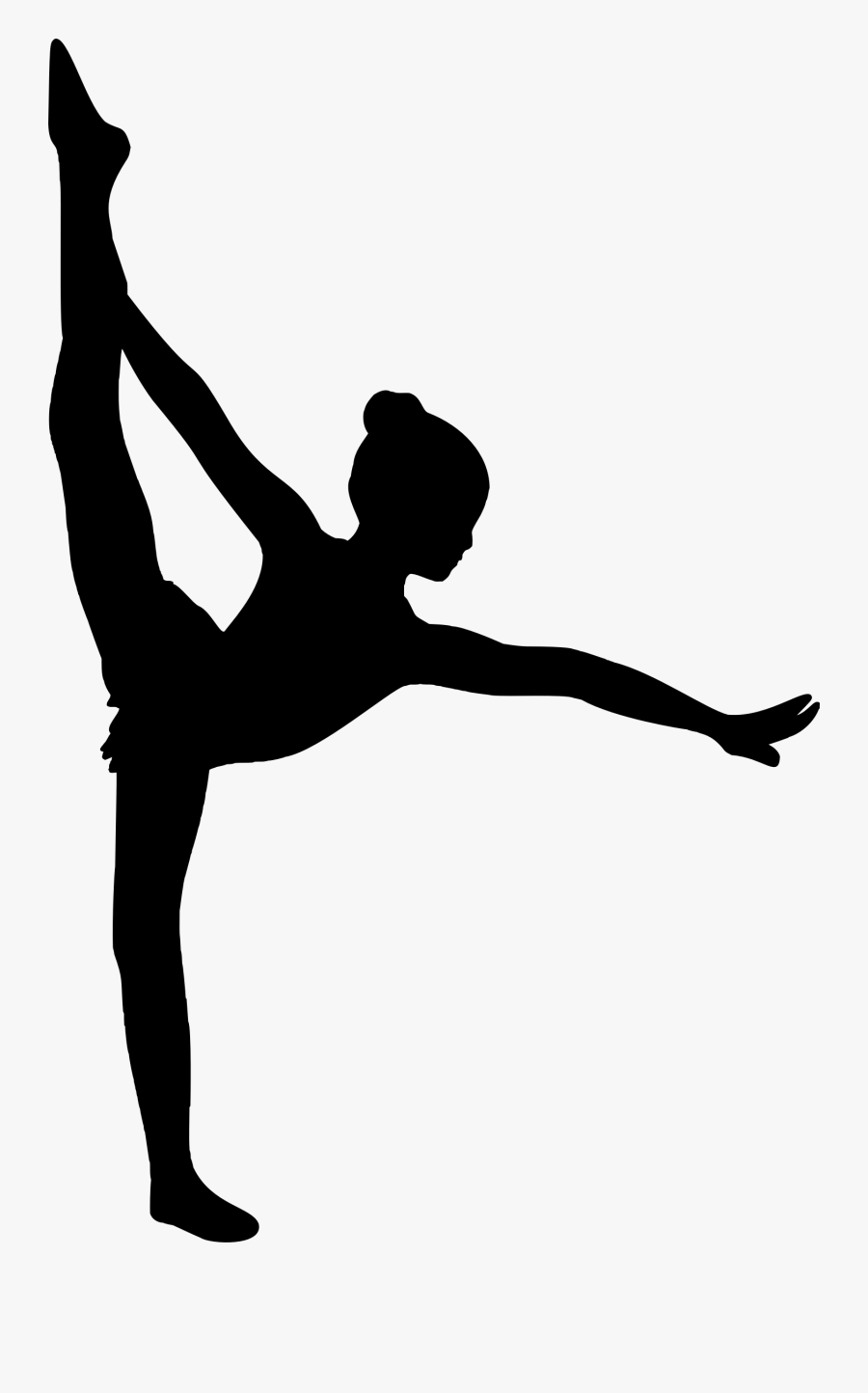 Silhouette Woman Clip Art - Ballet Silhouette Png, Transparent Clipart