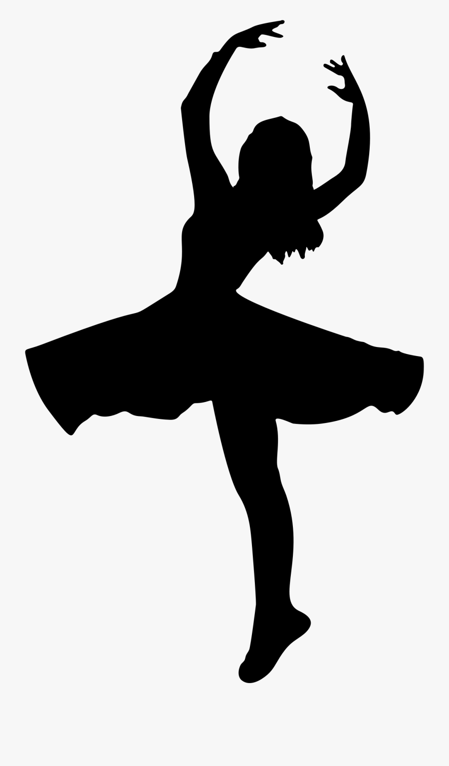 Dancer Clipart Female Dancer - Female Dancer Silhouette, Transparent Clipart