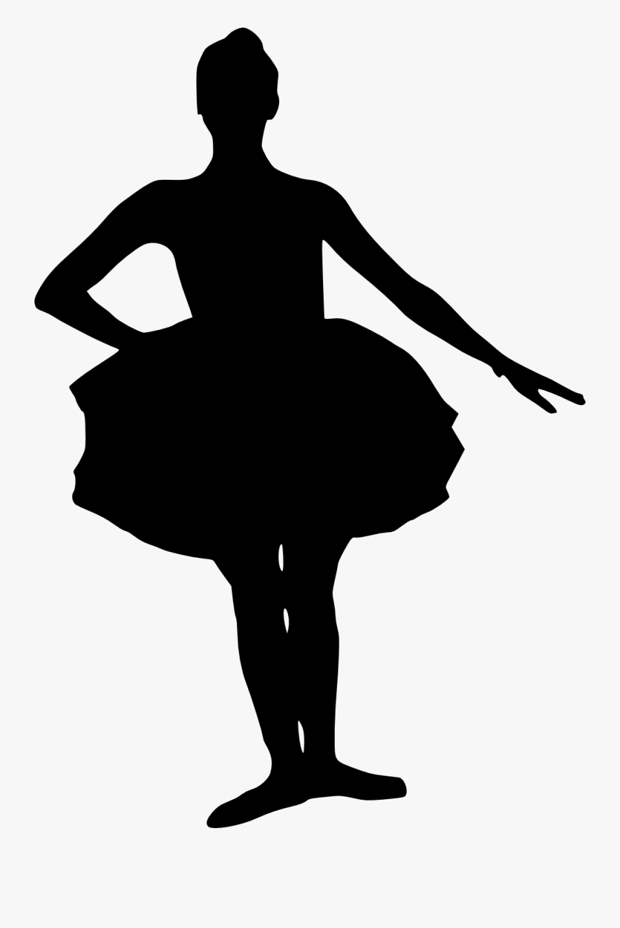 Ballet Dancer Silhouette Clip Art - Child Princess Silhouette, Transparent Clipart