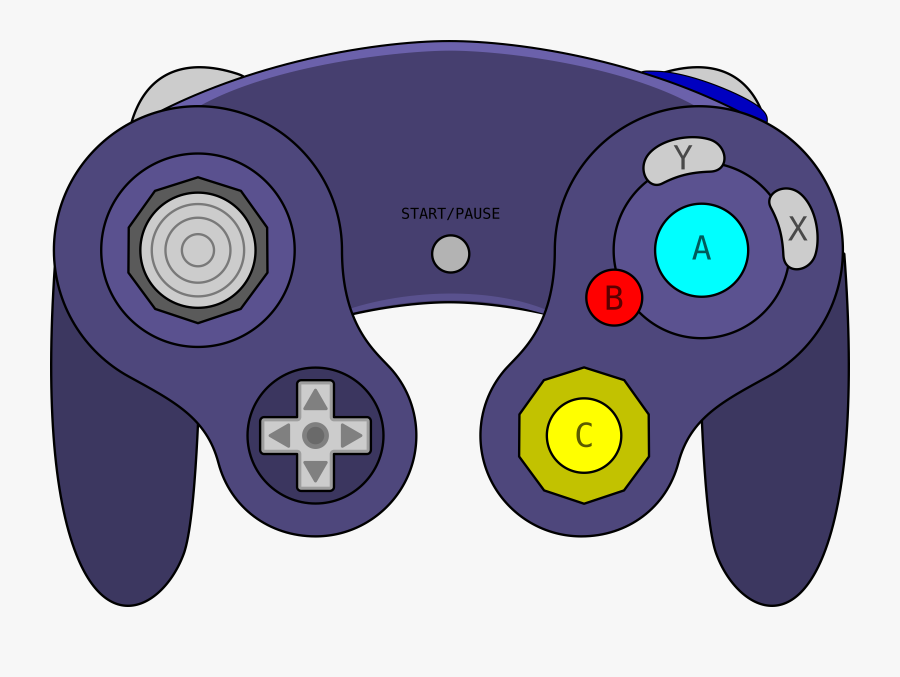 All Xbox Accessory,video Game Accessory,home Game Console - Gamecube Controller Clipart, Transparent Clipart