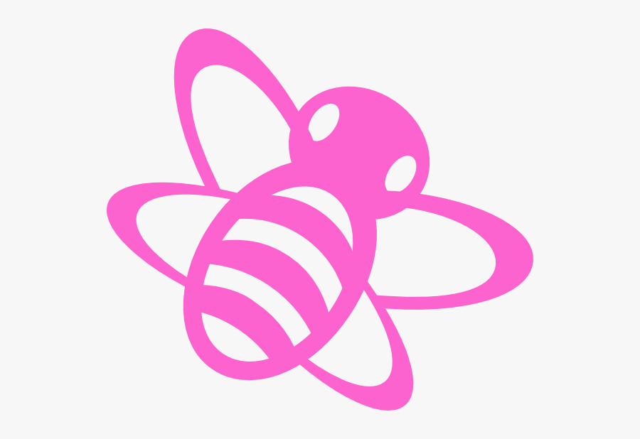 Bees Clipart Pink - Pink Bee Png Clipart, Transparent Clipart