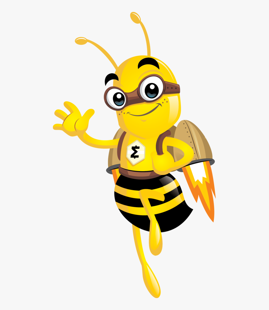 Bumblebee Clipart Smart Bee - Smart Bumble Bee Clip Art, Transparent Clipart