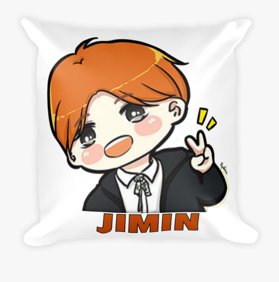 Bts Jimin Square Pillow - Bts Broche Jimin, Transparent Clipart