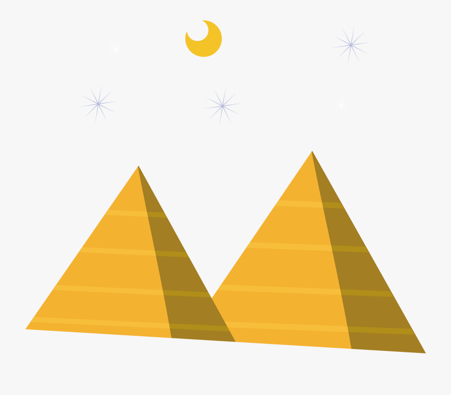 Egyptian Clipart Triangle Pyramid - Egypt Pyramid Clip Art, Transparent Clipart