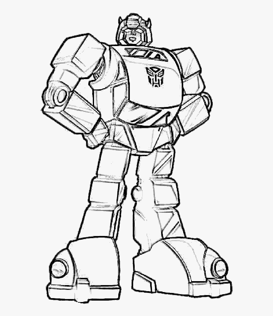 Line Drawing Transformers Bumble Bee, Transparent Clipart