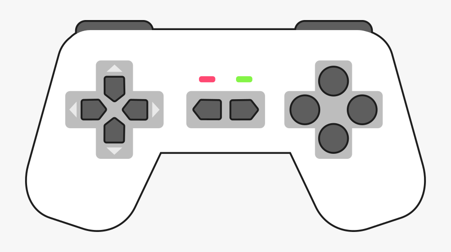 Black And White Video Game Controller Clipart , Png, Transparent Clipart