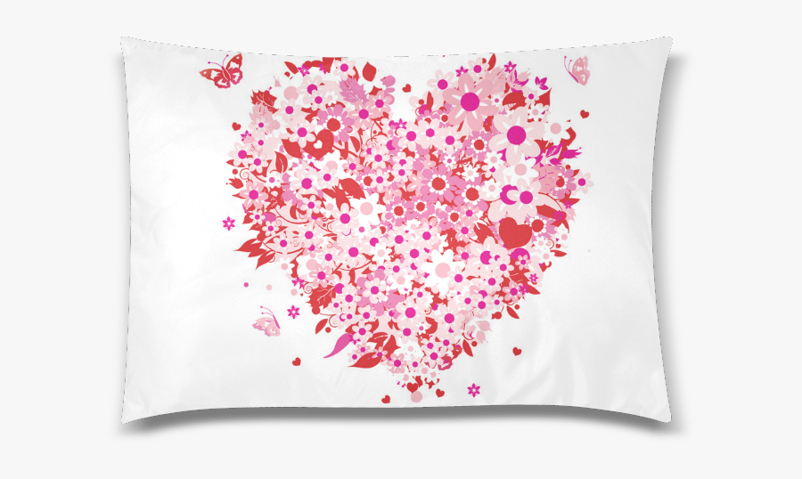 Clipart Mothers Day Hearts Custom Zippered Pillow Case, Transparent Clipart
