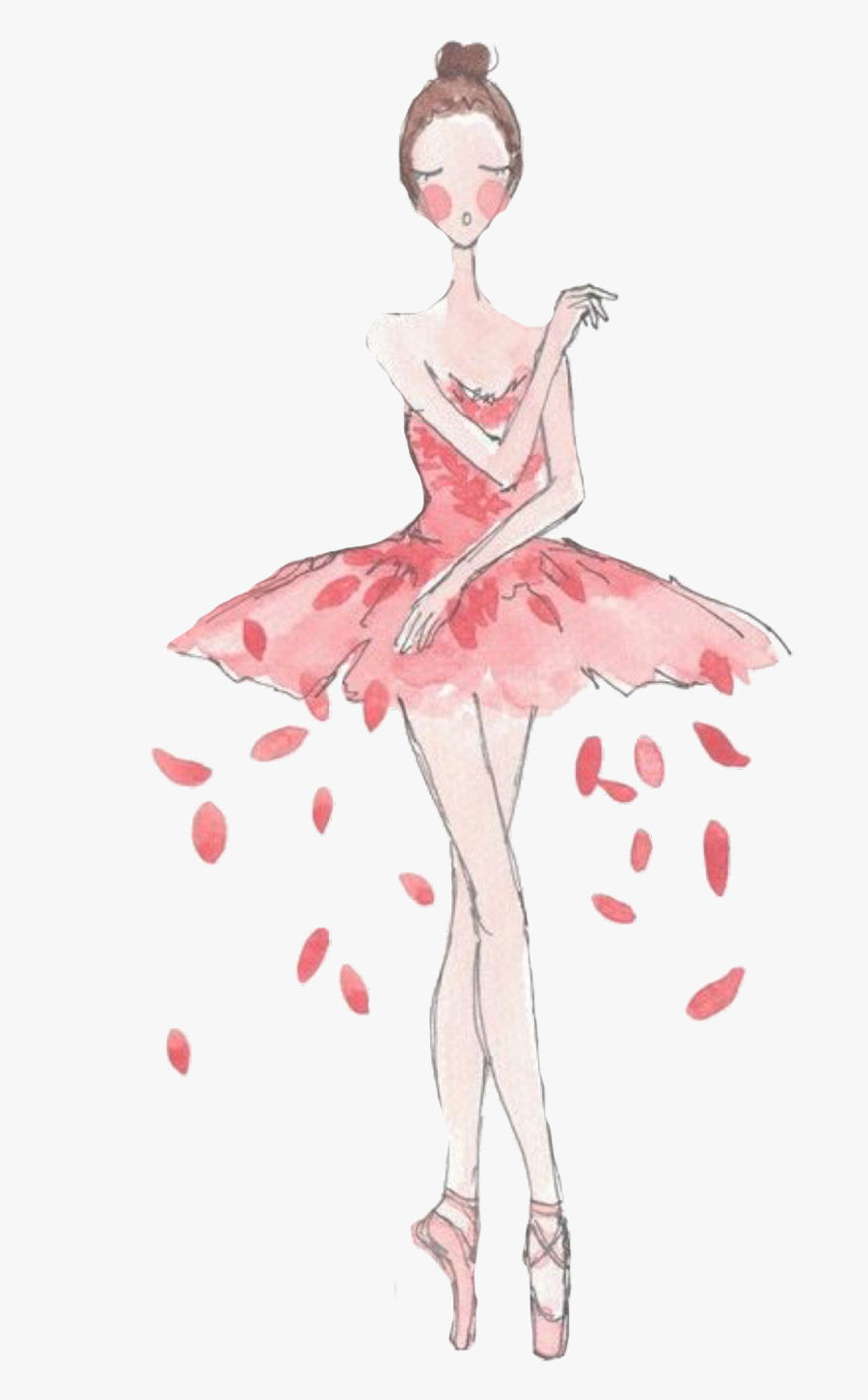 Watercolor Clipart Ballerina, Transparent Clipart