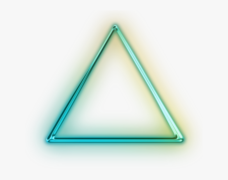 Neon Triangle Png, Transparent Clipart