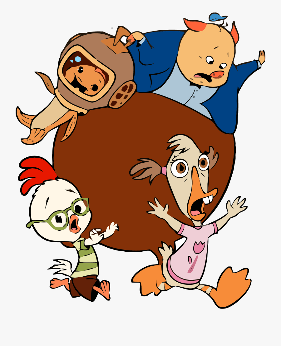 Chicken Little Run Clipart Png, Transparent Clipart