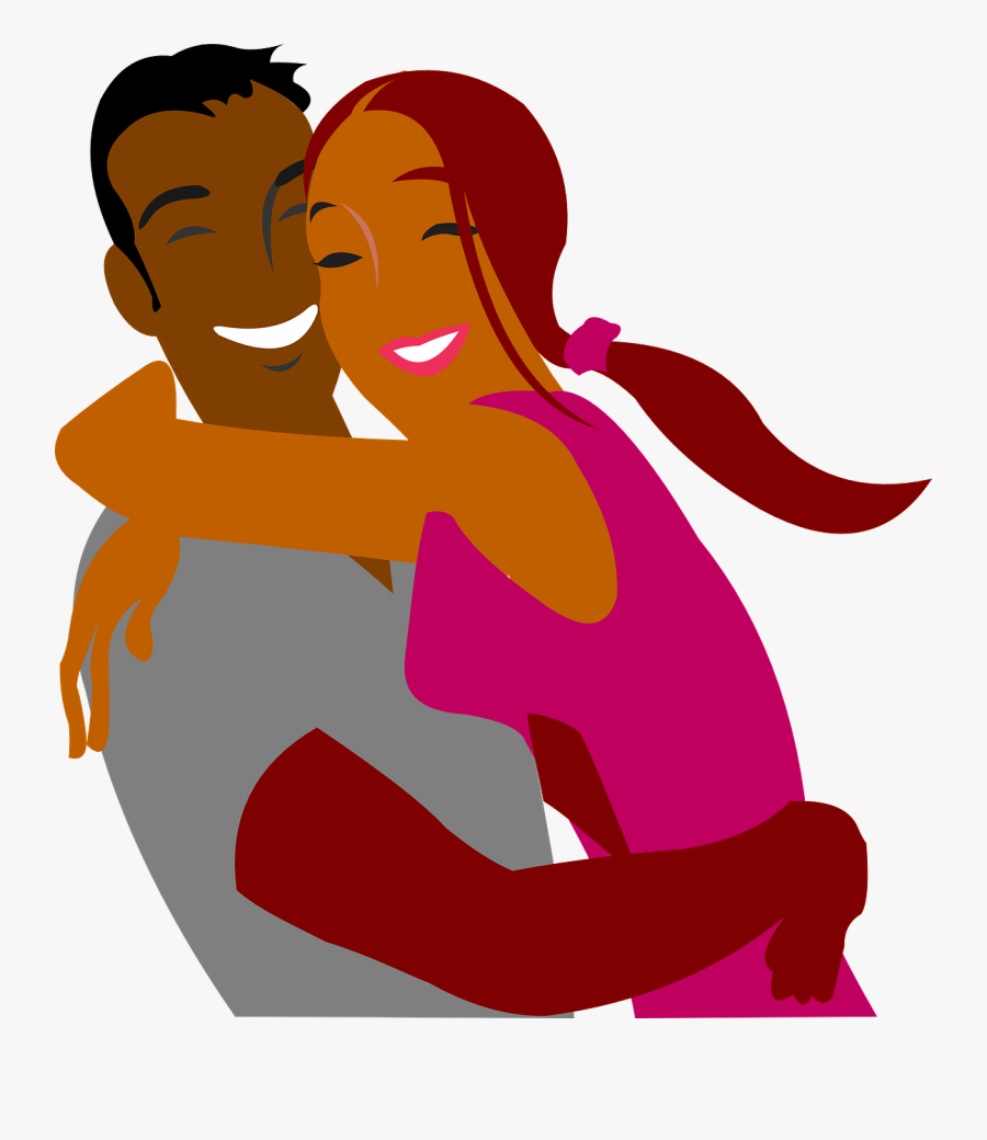Fun Romantic Hug Cliaprt, Transparent Clipart