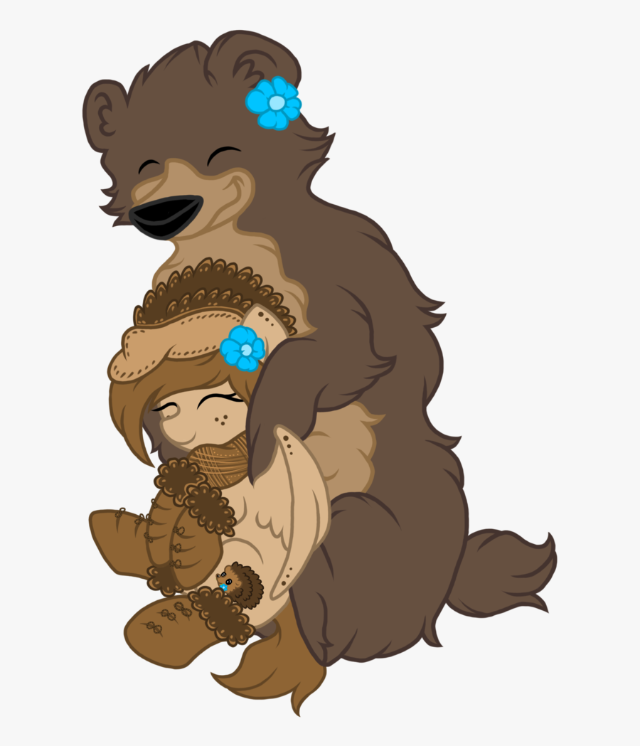 Cartoon Bear Hug, Transparent Clipart